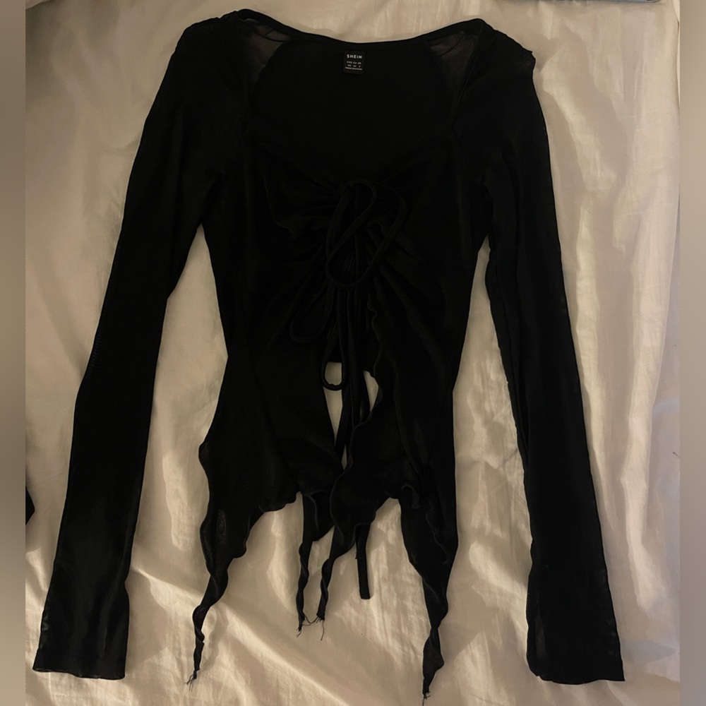 Shein butterfly mesh top
